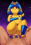  2021 4_toes 5_fingers anal anal_penetration animal_crossing ankha_(animal_crossing) anthro anthro_penetrated anus areola blue_body blue_fur blue_hair blush bodily_fluids breasts butt crossed_legs cum cum_in_ass cum_inside cum_on_butt cum_on_penis cum_string domestic_cat duo erection eyelashes feet felid feline felis female female_focus female_on_top female_penetrated fingers first_person_view fur genital_fluids genitals hair headdress hi_res human human_on_anthro human_penetrating human_penetrating_anthro human_penetrating_female interspecies looking_at_viewer lying male male/female male_penetrating male_penetrating_anthro male_penetrating_female mammal navel nintendo nipples nude oliverror on_back on_top pawpads penetration penile penile_penetration penis purple_eyes pussy sex sky solo_focus spread_legs spreading star striped_tail stripes tail_around_penis tail_fetish tail_play tail_sex tailjob thick_thighs toes video_games yellow_body yellow_fur 