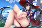  damao_yu feet genshin_impact mona_(genshin_impact) tagme thong witch 