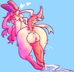  &lt;3 absurd_res anus balls big_balls big_butt big_penis bodily_fluids butt cum cum_in_ass cum_inside cum_leaking eeveelution feral fluffy genital_fluids genitals hi_res huge_balls huge_butt huge_penis lidded_eyes male nintendo paws penis pok&eacute;mon pok&eacute;mon_(species) solo sylveon thick_penis tuesdaylust video_games 