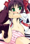  :o akazawa_red bangs black_legwear blush bow bow_panties breast_slip breasts cameltoe crotch cum cum_on_clothes cumdrip dressing green_eyes hair_ribbon leg_up little_lovers_(akazawa_red) long_hair looking_at_viewer loose_thighhigh lowres navel necktie nipples no_bra no_pants one_breast_out open_clothes open_shirt outstretched_arms panties pink_panties purple_hair red_neckwear ribbon school_uniform serafuku shirt short_sleeves sidelocks sitting small_breasts solo spread_legs striped striped_panties thighhighs twintails underwear undone_necktie untied very_long_hair white_panties 