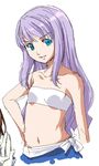  :d bare_shoulders blue_eyes blue_skirt bra brown_hair collarbone dress gloves hand_on_hip long_hair looking_at_viewer mashiro_blan_de_windbloom midriff my-otome navel oekaki onija_tarou open_mouth parted_lips purple_hair sidelocks simple_background skirt smile solo_focus stomach strapless strapless_dress underwear upper_body very_long_hair white_background white_bra white_gloves 