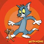  absurd_res anthro artdexo2000 cartoon_network domestic_cat duo felid feline felis hi_res jerry_mouse male mammal metro-goldwyn-mayer mouse murid murine pet rodent thomas_cat tom_and_jerry warnerbros 