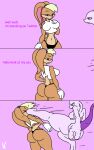  anthro big_breasts breasts clothing comic duo female hi_res humanoid humor kick lagomorph legendary_pok&eacute;mon leporid lola_bunny looney_tunes mammal mewtwo muscular nintendo pok&eacute;mon pok&eacute;mon_(species) rabbit shirt t-shirt thong topwear underwear vamrack video_games violence warner_brothers 