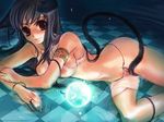  animal_ears breasts cat_ears large_breasts magic nipples original sagano_aoi see-through solo source_request water wet 