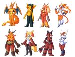  anthro anthrofied blaziken breasts charizard cinderace delphox emboar female genitals group incineroar infernape inget nintendo nude orange_body pok&eacute;mon pok&eacute;mon_(species) pussy red_body typhlosion video_games 