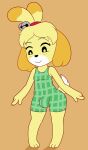  absurd_res animal_crossing anthro bulge canid canine clothing gynomorph hi_res intersex isabelle_(animal_crossing) kamikiller mammal nintendo solo swimwear video_games 