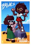  2021 beach billie_(wazzaldorp) bottomwear clothing domestic_cat duo eyewear felid feline felis female footwear hi_res long_skirt mammal millie_(wazzaldorp) nike pattern_bottomwear pattern_clothing pattern_skirt plaid plaid_bottomwear plaid_clothing plaid_skirt rock sandals seaside shoes skirt sneakers sunglasses wazzaldorp wristband 