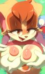  anthro big_breasts breasts female genitals hi_res inverted_nipples lagomorph leporid mammal mature_anthro mature_female nipples pubes pussy rabbit sonic_the_hedgehog_(series) vanilla_the_rabbit wildblur 