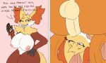 2d_animation 5:3 animated anthro anthro_on_anthro anthro_penetrated anthro_penetrating anthro_penetrating_anthro big_breasts bodily_fluids breasts charizard cum cum_in_mouth cum_inside delphox dialogue english_text fellatio female female_penetrated frame_by_frame genital_fluids hi_res instant_loss_2koma male male/female male_penetrating male_penetrating_female nintendo nipples one_eye_closed oral oral_penetration penetration penile phone pok&eacute;mon pok&eacute;mon_(species) sex short_playtime starit teeth text throat_swabbing video_games 