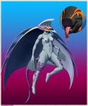  2021 ambiguous_gender amphibian anthro batoid black_body blade breasts cape clothing disney female fire_salamander_(salamander) fish genitals gradient_background grey_body headshot_portrait hi_res hood hooded_cape leg_markings long_fingers long_tail looking_at_viewer manta_ray mantrados marine markings max_(maxdamage_rulz) membrane_(anatomy) multicolored_body nipples open_mouth orange_body portrait purple_body pussy red_eyes salamander_(amphibian) scar signature simple_background solo_focus spectrobes swimming_fins tall_lizzard_(artist) teeth text tongue tongue_out two_tone_body video_games webbed_hands yellow_body yellow_eyes 