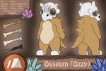  absurd_res bone brown_body crystal cubone darknetic duo emblem english_text feral grey_eyes hi_res male markings model_sheet nintendo osseum_(trichotic) pok&eacute;mon pok&eacute;mon_(species) simple_background skull solo tan_body text video_games 