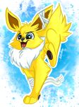  band-aid bandage bandaged_arm bandaged_ear eeveelution feral jolteon lightning_bolt low_res male nintendo onex_volts pawpads pok&eacute;mon pok&eacute;mon_(species) solo unknown_artist video_games 