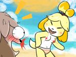  animal_crossing breasts brother canid canine canis censored digby_(animal_crossing) domestic_dog duo female hi_res isabelle_(animal_crossing) lightytheyoshi male male/female mammal nintendo sibling sister video_games 