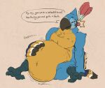  /trash/ 2017 3_toes 4chan abdominal_bulge after_vore anthro anthro_pred avian beak belly big_belly bird bird_feet black_beak black_body black_feathers blue_body blue_feathers breath_of_the_wild chest_tuft claws dialogue english_text feather_hands feather_tuft feathered_wings feathers feet flat_colors front_view grey_claws hand_on_stomach holding_belly kass_(tloz) male male_pred motion_lines multicolored_body multicolored_feathers narrowed_eyes nintendo nude open_beak open_mouth open_smile oral_vore rito rumbling_stomach scutes simple_background sitting smile soft_vore solo sound_effects speech_bubble text the_legend_of_zelda toe_claws toes tuft unknown_artist unseen_character video_games vore white_body white_feathers wings yellow_body yellow_eyes yellow_feathers 