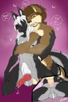  absurd_res aixen_(character) anal anthro canid canine canis domestic_dog duo felid hi_res lion liontaro male male/male mammal mephitid pantherine skunk taro wet 