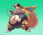  anthro bernese_mountain_dog big_tail canid canine canis domestic_dog dragonite goo_creature inflation male mammal molosser mountain_dog nennsen nintendo overweight overweight_male pok&eacute;mon pok&eacute;mon_(species) pool_toy rubber solo swiss_mountain_dog thesammon transformation valve video_games weight_gain 