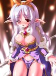  breasts cleavage large_breasts miuku_(marine_sapphire) pointy_ears ragnarok_online solo vibrator 