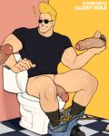  ! 3boys bara black_shirt briefs covered_abs erection jimsdaydreams johnny_bravo johnny_bravo_(series) large_pectorals male_focus male_pubic_hair male_underwear multiple_boys muscular muscular_male open_pants pants pectorals penis penis_grab print_male_underwear pubic_hair shirt short_hair sideburns smile solo_focus sunglasses thighs through_wall tight tight_shirt toilet_use uncensored underwear underwear_removed veins veiny_penis yaoi yellow_male_underwear 