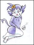  animaniacs animaniacs_(2020) anthro canid canine dot_warner female flat_chested mammal reddragonkan solo warner_brothers young 