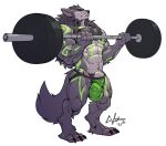  2021 abs absurd_res animal_genitalia anthro ball_bulge balls barbell beard biceps big_balls big_muscles blizzard_entertainment bodily_fluids body_hair bulge canid canine chest_hair clothing dated exercise facial_hair feniks_felstorm fully_sheathed genitals hair hi_res huge_balls huge_muscles jockstrap long_hair male mammal markings muscular muscular_anthro muscular_male navel nightterror nipples pecs pubes sheath signature simple_background solo standing sweat underwear video_games warcraft weightlifting were werecanid werecanine white_background worgen workout 