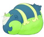  absurd_res ambiguous_gender belly feral green_belly green_body hi_res immobile leaf_tail morbidly_obese nintendo obese overweight pok&eacute;mon pok&eacute;mon_(species) red_eyes reptile scalie serperior shiny_pok&eacute;mon solo video_games zephy_03 