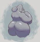  accessory anthro bastefan16 big_breasts big_butt breasts butt cetacean chubby_female eyelashes female glistening glistening_body hair hair_accessory hair_tie hand_on_breast huge_butt humanoid looking_at_viewer mammal marine nude overweight solo white_eyes 