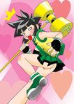  ass black_hair hammer matsubara_kaoru no_panties powered_buttercup powerpuff_girls powerpuff_girls_z pussy skirt uncensored 