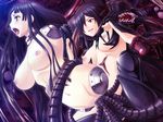  2girls amputee breasts censored game_cg ma_wo_jutai_seshi_otome_no_kuetsu monster multiple_girls nipples open_mouth quadruple_amputee rape saburoo sweat 