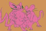  alexclimax anthro balls bodily_fluids erection fellatio genitals group group_sex hi_res mad_rat_(character) mad_rat_dead male male/male mob_rat_(mad_rat_dead) oral penile penis sex spitroast sweat threesome 