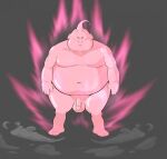  alien alien_humanoid balls belly dragon_ball eroborus genitals glistening glistening_body hi_res humanoid humanoid_genitalia humanoid_penis majin majin_buu male not_furry overweight overweight_humanoid overweight_male penis pink_body pink_skin solo 