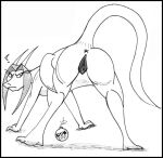  all_fours annoyed dragon female feral genitals kat_vance pussy reddragonkan sequential_art solo transformation webcomic 