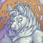  anthro big_breasts breasts canid canine canis female fur goo_creature grey_body grey_fur keglunek licking licking_lips mammal metal metallic metallic_body one_eye_closed profile profile_picture silverfang_the_steel_wolf simple_background solo tongue tongue_out wink wolf 