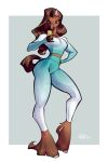  absurd_res anthro breasts brown_body brown_eyes brown_fur brown_hair cellphone cleavage clothed clothing equid equine female fur hair hand_on_hip hi_res holivi horse mammal muscular muscular_anthro muscular_female phone pose selfie smartphone solo yoga_pants 