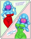  animal_humanoid breasts cleavage clothed clothing cnidarian cnidarian_humanoid dialogue duo eyes_closed female gigi_(mario) goo_creature goo_humanoid hand_on_hip hi_res holding_breast humanoid jellyfish_humanoid jellyfish_sisters marine marine_humanoid mario_and_luigi_(series) mario_bros medusozoan medusozoan_humanoid merri_(mario) nintendo sleepiitreat tight_clothing video_games 