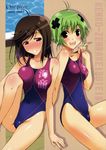  blush breasts highres kenkou_zenrakei_suieibu_umishou short_hair swimsuit umisho 