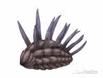  2020 ambiguous_gender brown_body digital_drawing_(artwork) digital_media_(artwork) feral gredinia marine mollusk scales solo spikes spikes_(anatomy) spines watermark wiwaxia 