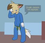  2021 accident anthro arm_by_side bent_arm blue_eyes bodily_fluids bottomwear brown_body brown_fur clenched_fists clothed clothing cute_expression cute_face cute_fangs dialogue diaper diaper_fur diaper_under_clothing diaperfurry embarrasing embarrassed english_text feet felid feline fist flat_colors fluffy fluffy_tail fur genital_fluids hi_res leaking_diaper male mammal omorashi onesie open_mouth padding pajamas paws peeing raised_hand ritz_(ritzcat) ritzcat rubbing_eye solo sound_effects standing story story_in_description straight_arm straight_legs tan_body tan_fur teeth text tired tired_eyes urine urine_stain wet wet_clothing wet_diaper wetting wetting_diaper white_body white_fur 