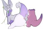  2021 ambiguous/ambiguous ambiguous_gender ambiguous_penetrated anal anal_penetration anus butt dildo dodudoru duo feral feral_on_feral feral_penetrated goodra hi_res improvised_dildo improvised_sex_toy looking_back nintendo penetration pink_body pok&eacute;mon pok&eacute;mon_(species) purple_body raised_tail rear_view sex_toy shell simple_background slowbro spiked_dildo spiked_shell spikes spikes_(anatomy) surprise video_games white_background worried worried_expression 