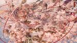  bell brown_hair cherry_blossoms flowers japanese_clothes kimono long_hair nanahara_shie original ribbons tree 
