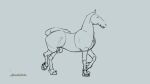  2d_animation amanda13parker anatomically_correct anatomically_correct_genitalia anatomically_correct_penis animal_genitalia animal_penis animated equid equine equine_penis feral frame_by_frame genitals hi_res hooves horse male mammal penis solo solo_focus swinging_penis 