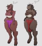  2019 anthro audunor big_breasts biped breasts cervid cleavage clothed clothing digital_media_(artwork) duo english_text female grey_background mammal simple_background text wide_hips 