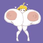  &lt;3 1:1 absurd_res areola big_breasts blonde_hair blush breasts cave_story curly_brace elfdrago female genitals hair hi_res holding_breast huge_breasts humanoid hyper hyper_breasts machine nipples not_furry pussy robot robot_humanoid simple_background smile solo thick_thighs video_games white_body 