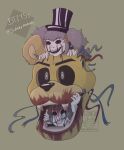  &gt;:d 1_ear 2021 :d anthro big_ears big_hat big_head black_nose black_sclera blood blood_on_face blood_on_mouth bluberry712 bodily_fluids carrying cassidy_(fnaf) chris_(fnaf) clothing crying crying_child_(fnaf) disembodied_head eyelashes fangs female five_nights_at_freddy&#039;s five_nights_at_freddy&#039;s_2 grey_hair group hair hand_on_mouth hat headgear headwear hi_res human in_mouth inside long_hair looking_away male mammal multicolored_face notched_ear on_head on_top open_mouth pigtails sharp_teeth short_hair simple_background size_difference smile soulless soulless_eyes tan_background tears teeth top_hat two_tone_face ursid video_games white_body white_eyes white_skin wire withered_golden_freddy_(fnaf) yellow_face young 