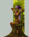  breasts dark_skin elf long_hair naked nude pointy_ears tattoo 