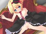  alice_parade blonde_hair blue_eyes blush breasts fuuny highres itou_noiji no_panties odoodo_funny pussy shaved_pussy spread_legs uncensored 