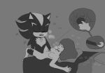  anthro anthro_penetrating anthro_penetrating_human bodily_fluids cum cum_in_pussy cum_in_uterus cum_inside emily female genital_fluids hedgehogblue02 hi_res human human_on_anthro human_penetrated interspecies male male/female mammal monochrome penetration pubes shadow_the_hedgehog sonic_the_hedgehog_(series) sweat uterus 