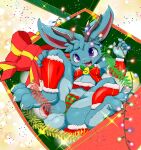  anthro blush camel_toe christmas cottontail female flat_chested hi_res holidays kurasuto_(cottontail) lagomorph leporid mammal nipple_outline rabbit solo 