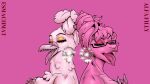  alfafilly anthro avian bird columbid dove duo ear_piercing ear_ring eyelashes eyeshadow eyewear female female/female glasses hi_res lagomorph leporid linda_(alfafilly) long_nails makeup mammal mature_female parody piercing pigeon rabbit smashmat tongue tongue_out venus_(smashmat) wap 