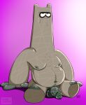  balls belly cartoon_network chowder_(series) elemental_creature elemental_humanoid genitals humanoid humanoid_genitalia humanoid_penis male mineral_fauna mineral_humanoid navel nipples not_furry penis rcc2002 rock rock_creature rock_humanoid shnitzel solo 