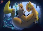  absurd_res bodily_fluids cave duo erection fan_character genitals hi_res legendary_pok&eacute;mon lugia male moxiepawler_(artist) nintendo penis pok&eacute;mon pok&eacute;mon_(species) raichu sea size_difference sweat video_games water 